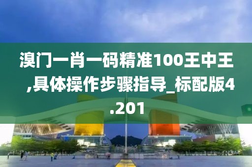 溴门一肖一码精准100王中王  ,具体操作步骤指导_标配版4.201