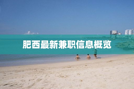 肥西最新兼职信息概览