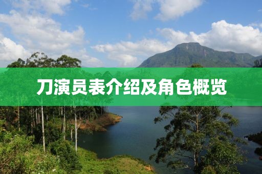 刀演员表介绍及角色概览