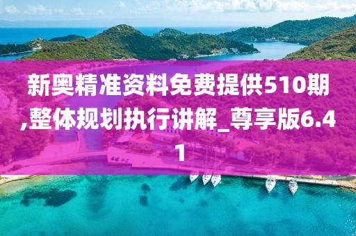 新奥精准资料免费提供510期,整体规划执行讲解_尊享版6.41