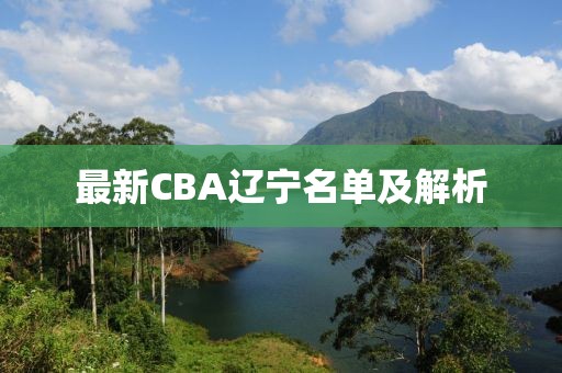 最新CBA辽宁名单及解析