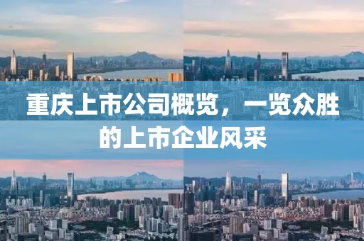 重庆上市公司概览，一览众胜的上市企业风采