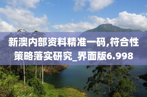 新澳内部资料精准一码,符合性策略落实研究_界面版6.998