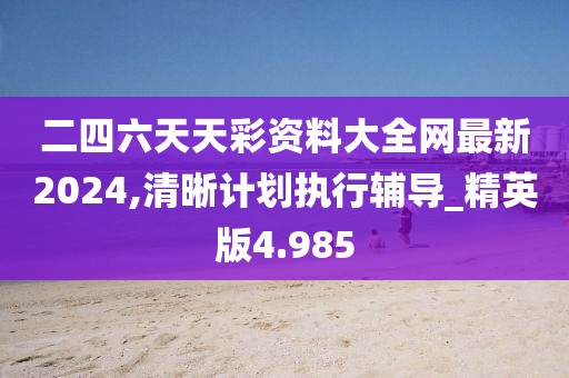 二四六天天彩资料大全网最新2024,清晰计划执行辅导_精英版4.985