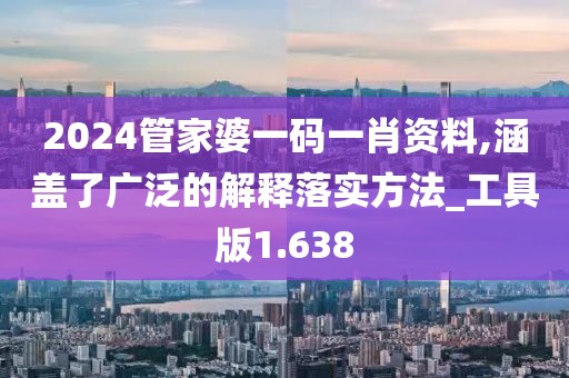2024管家婆一码一肖资料,涵盖了广泛的解释落实方法_工具版1.638