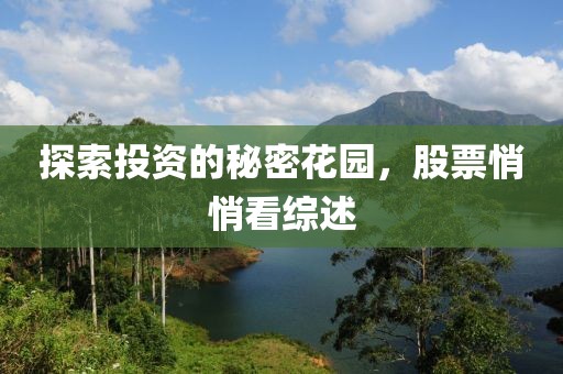 探索投资的秘密花园，股票悄悄看综述