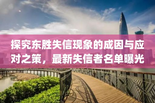 探究东胜失信现象的成因与应对之策，最新失信者名单曝光