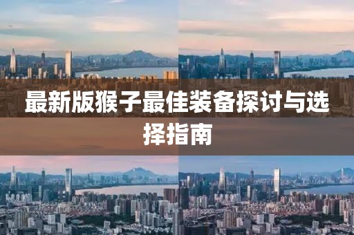 最新版猴子最佳装备探讨与选择指南