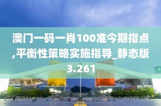 澳门一码一肖100准今期指点,平衡性策略实施指导_静态版3.261