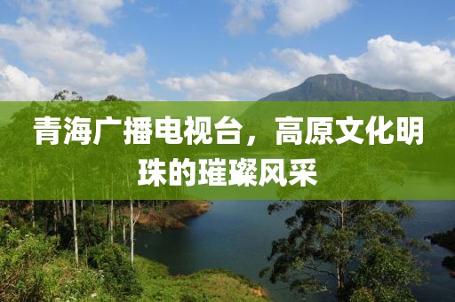 青海广播电视台，高原文化明珠的璀璨风采
