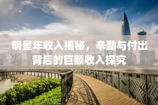 明星年收入揭秘，辛勤与付出背后的巨额收入探究