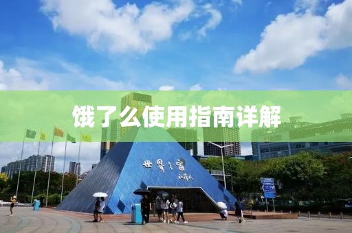 饿了么使用指南详解