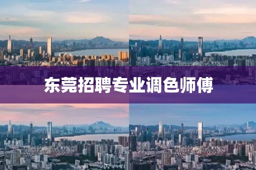 东莞招聘专业调色师傅
