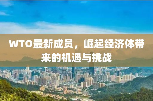 WTO最新成员，崛起经济体带来的机遇与挑战