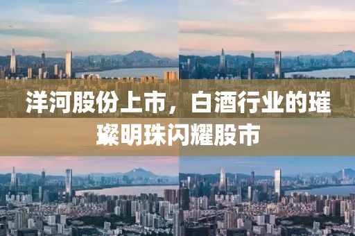 洋河股份上市，白酒行业的璀璨明珠闪耀股市