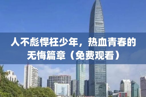 人不彪悍枉少年，热血青春的无悔篇章（免费观看）