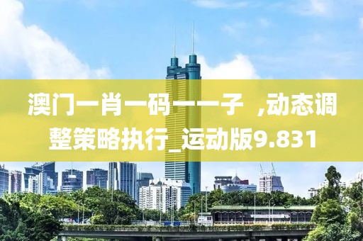 澳门一肖一码一一子  ,动态调整策略执行_运动版9.831