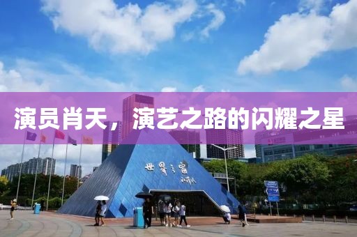 演员肖天，演艺之路的闪耀之星
