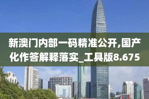 新澳门内部一码精准公开,国产化作答解释落实_工具版8.675