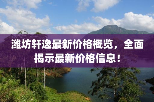 潍坊轩逸最新价格概览，全面揭示最新价格信息！