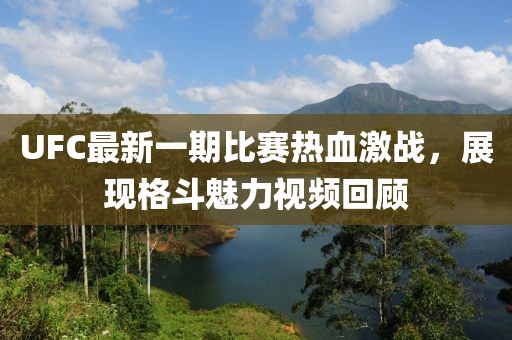 UFC最新一期比赛热血激战，展现格斗魅力视频回顾