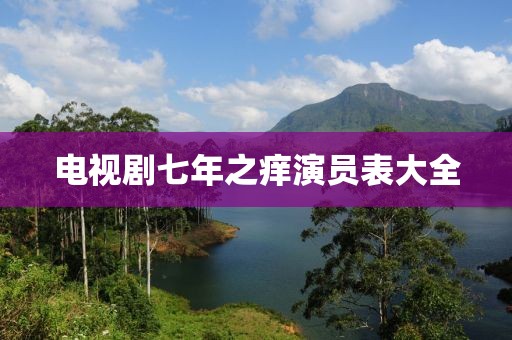电视剧七年之痒演员表大全
