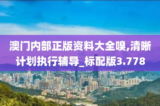 澳门内部正版资料大全嗅,清晰计划执行辅导_标配版3.778