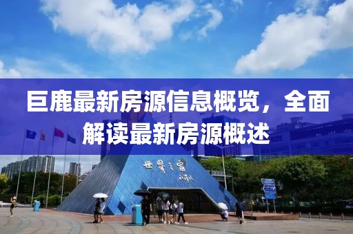 巨鹿最新房源信息概览，全面解读最新房源概述
