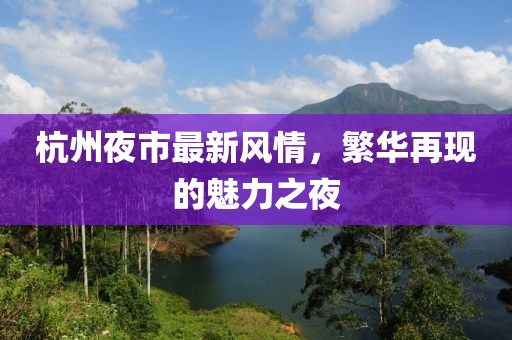 杭州夜市最新风情，繁华再现的魅力之夜
