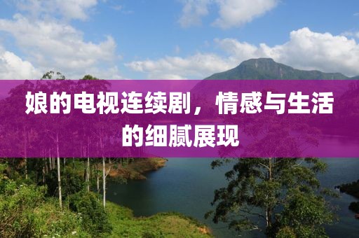 娘的电视连续剧，情感与生活的细腻展现