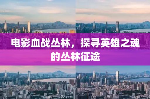 电影血战丛林，探寻英雄之魂的丛林征途