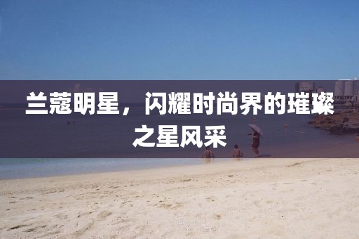 兰蔻明星，闪耀时尚界的璀璨之星风采