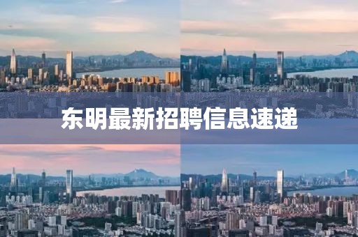 东明最新招聘信息速递