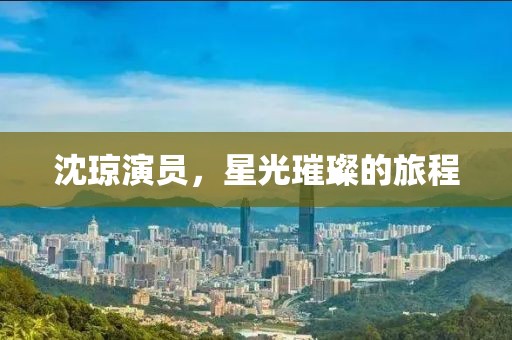 沈琼演员，星光璀璨的旅程