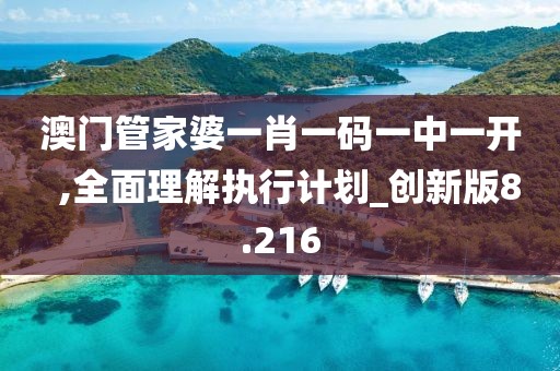 澳门管家婆一肖一码一中一开  ,全面理解执行计划_创新版8.216