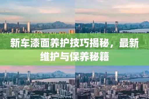 新车漆面养护技巧揭秘，最新维护与保养秘籍