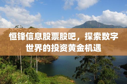 恒锋信息股票股吧，探索数字世界的投资黄金机遇