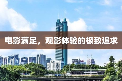电影满足，观影体验的极致追求