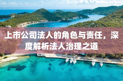 上市公司法人的角色与责任，深度解析法人治理之道