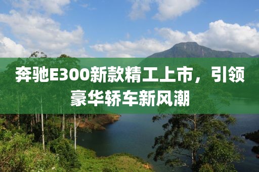 奔驰E300新款精工上市，引领豪华轿车新风潮