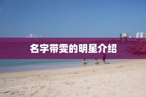 名字带雯的明星介绍