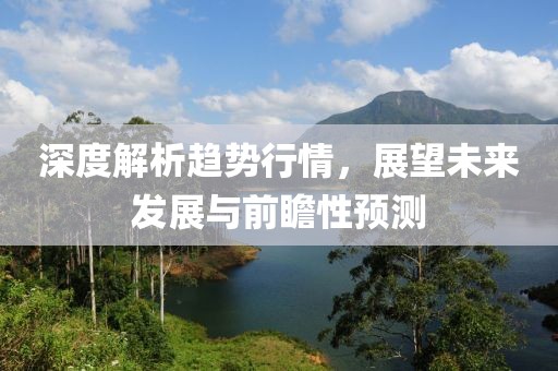 深度解析趋势行情，展望未来发展与前瞻性预测