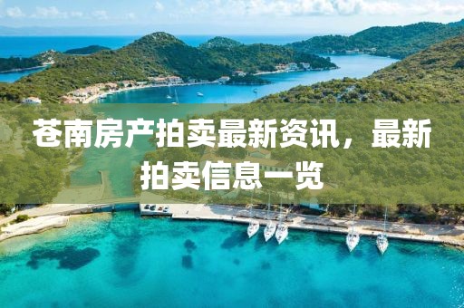 苍南房产拍卖最新资讯，最新拍卖信息一览