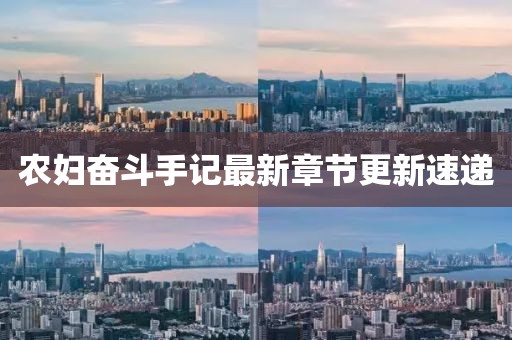 农妇奋斗手记最新章节更新速递