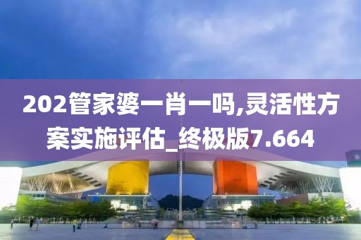 202管家婆一肖一吗,灵活性方案实施评估_终极版7.664