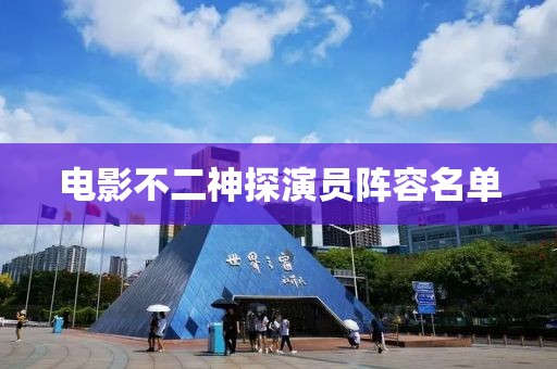电影不二神探演员阵容名单