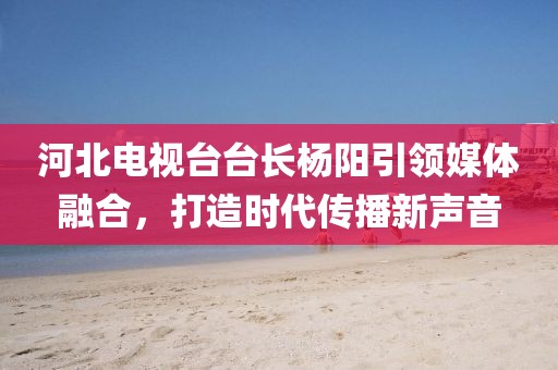 河北电视台台长杨阳引领媒体融合，打造时代传播新声音