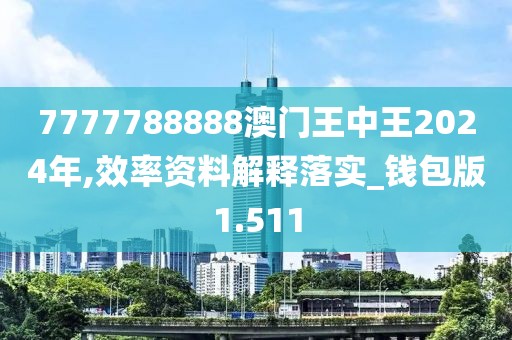 7777788888澳门王中王2024年,效率资料解释落实_钱包版1.511