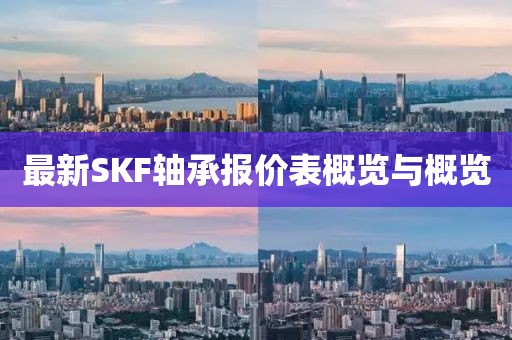 最新SKF轴承报价表概览与概览