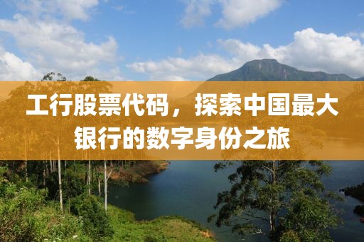 工行股票代码，探索中国最大银行的数字身份之旅